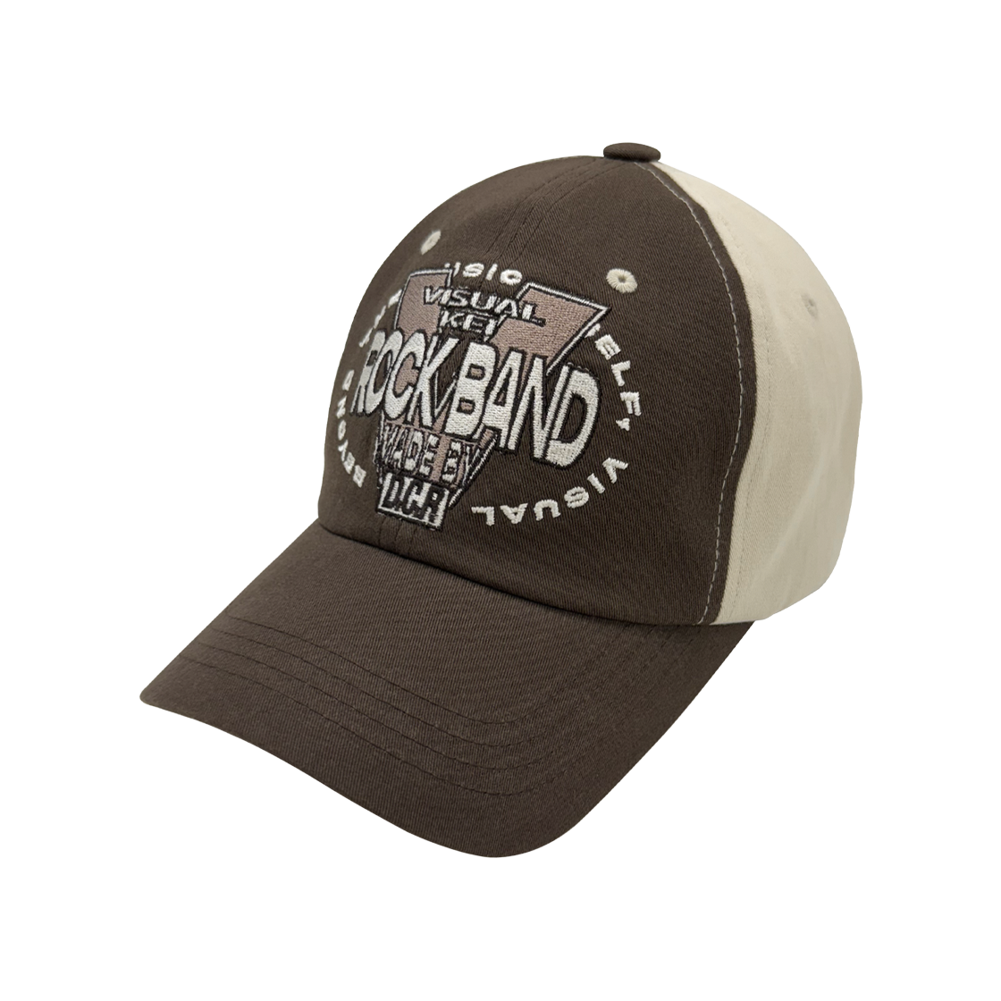 디파이클럽로버스 락밴드 볼캡 브라운(DEFYCLUBROBBERS Rock Band Ball Cap Brown)
