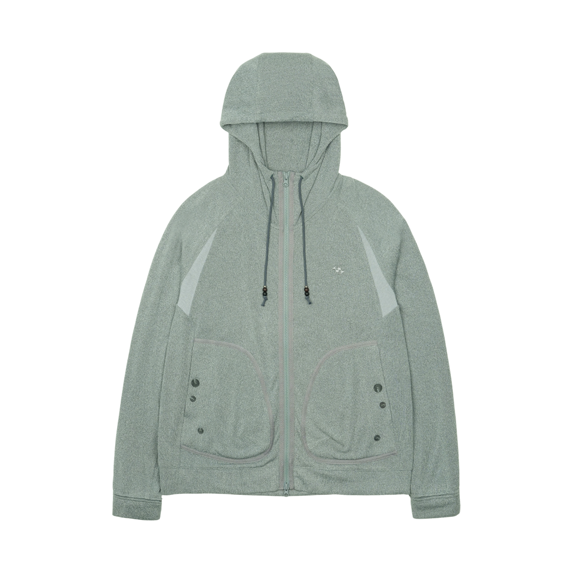 SG2503OTJK13 Sansan Gear Kapas Knit Zip-Up Mint