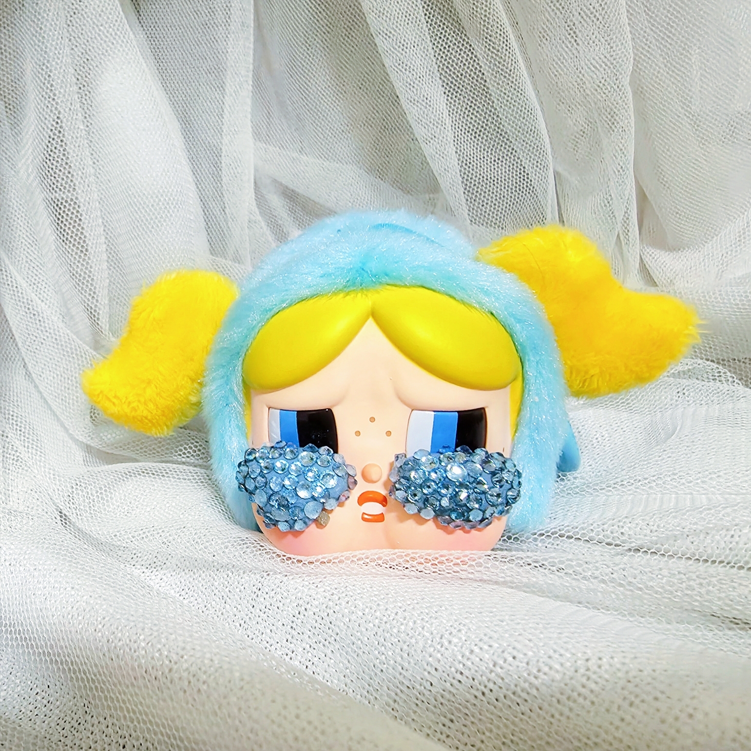Pop Mart Crybaby x Powerpuff Girls Series Keyring Sealed Case (1 Blind Box) 착용 스타일