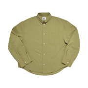 MJD Cropped Check Shirt Yellow