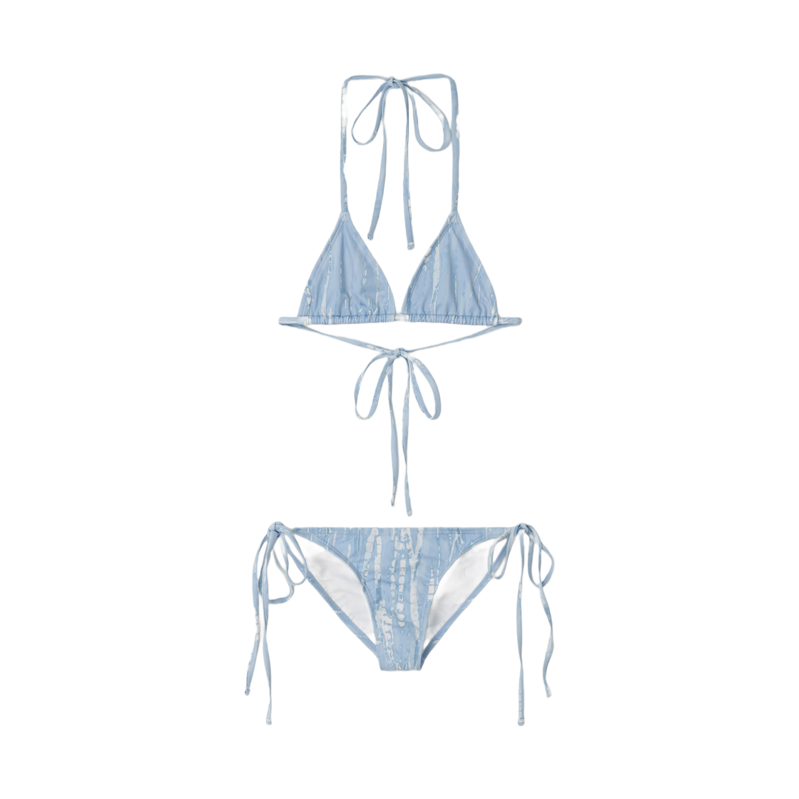 (W) 레터앤 보헤미안 비키니 세트 블루((W) Letterand Bohemian Bikini Set Blue)