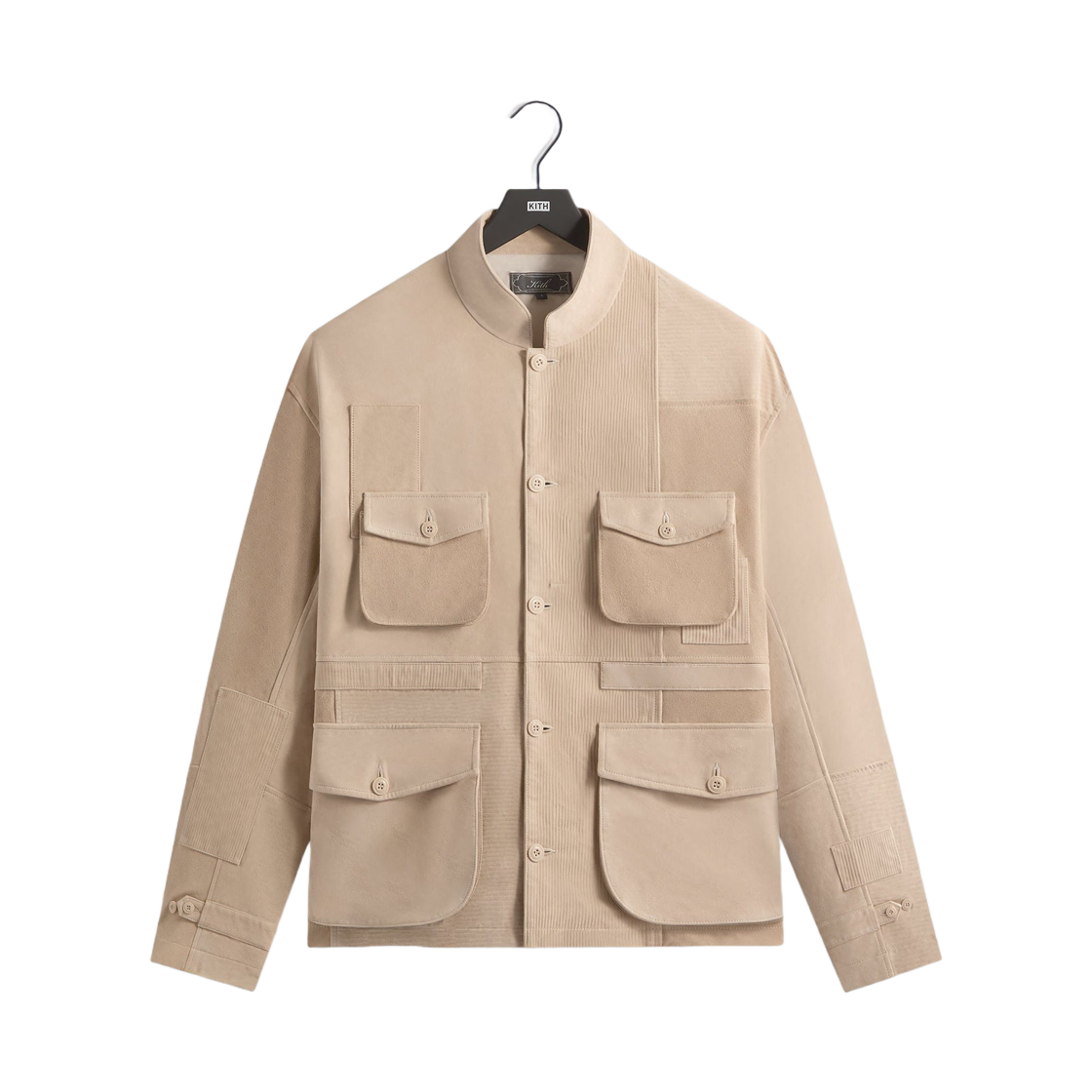 KHM010916-105 Kith Amare Patchworked Suede Jacket Veil