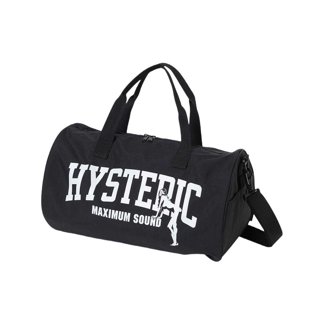 02253QB02 Hysteric Glamour Maximum Sound Drum Bag Black