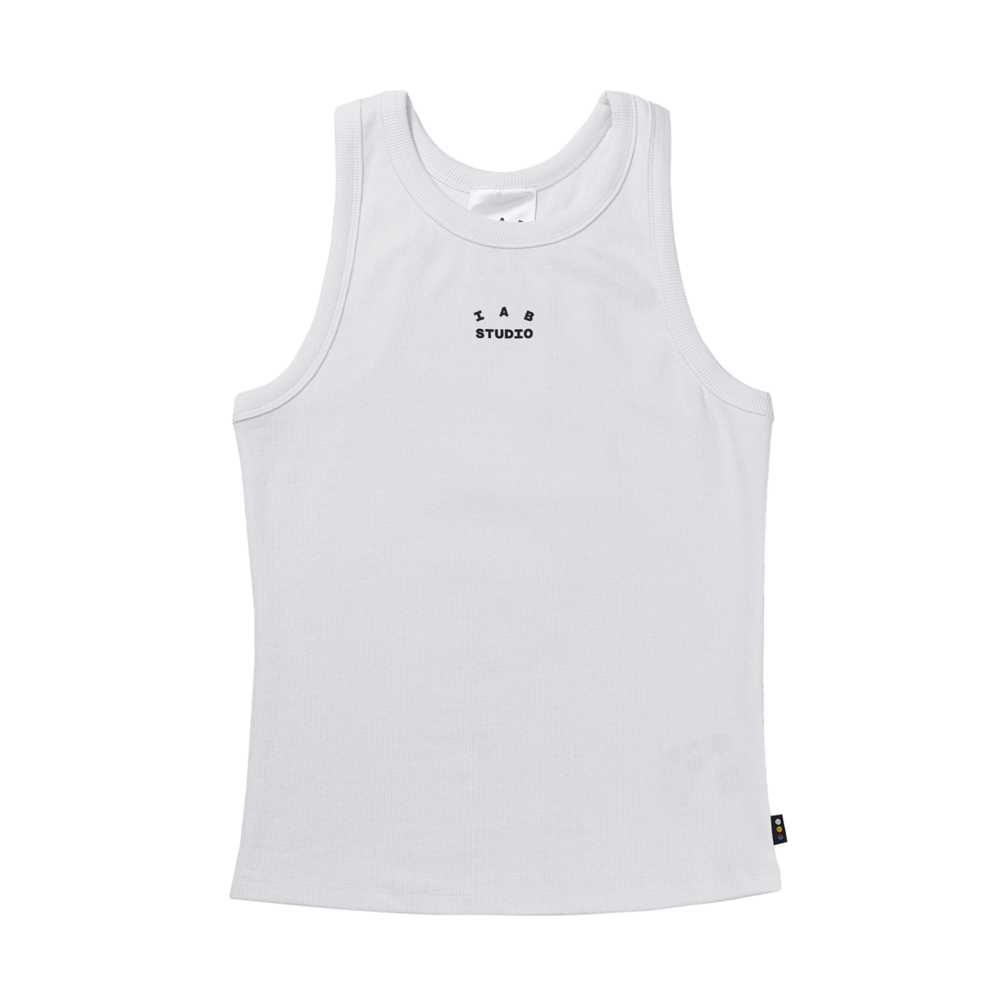 아이앱 스튜디오 슬리브리스 탑 화이트 네이비(IAB Studio Sleeveless Top White Navy)