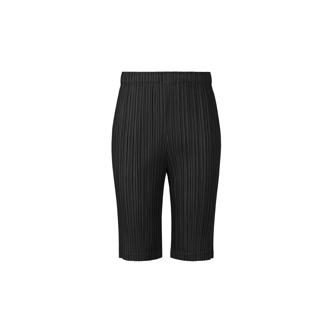 (W) 플리츠 플리즈 이세이 미야케 시커 바텀 1 쇼츠 블랙((W) Pleats Please Issey Miyake Thicker Bottoms 1 Shorts Black)