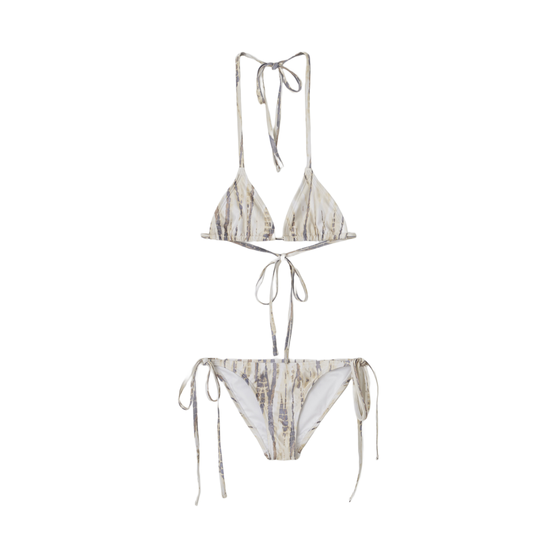 (W) 레터앤 보헤미안 비키니 세트 옐로우 브라운((W) Letterand Bohemian Bikini Set Yellow Brown)