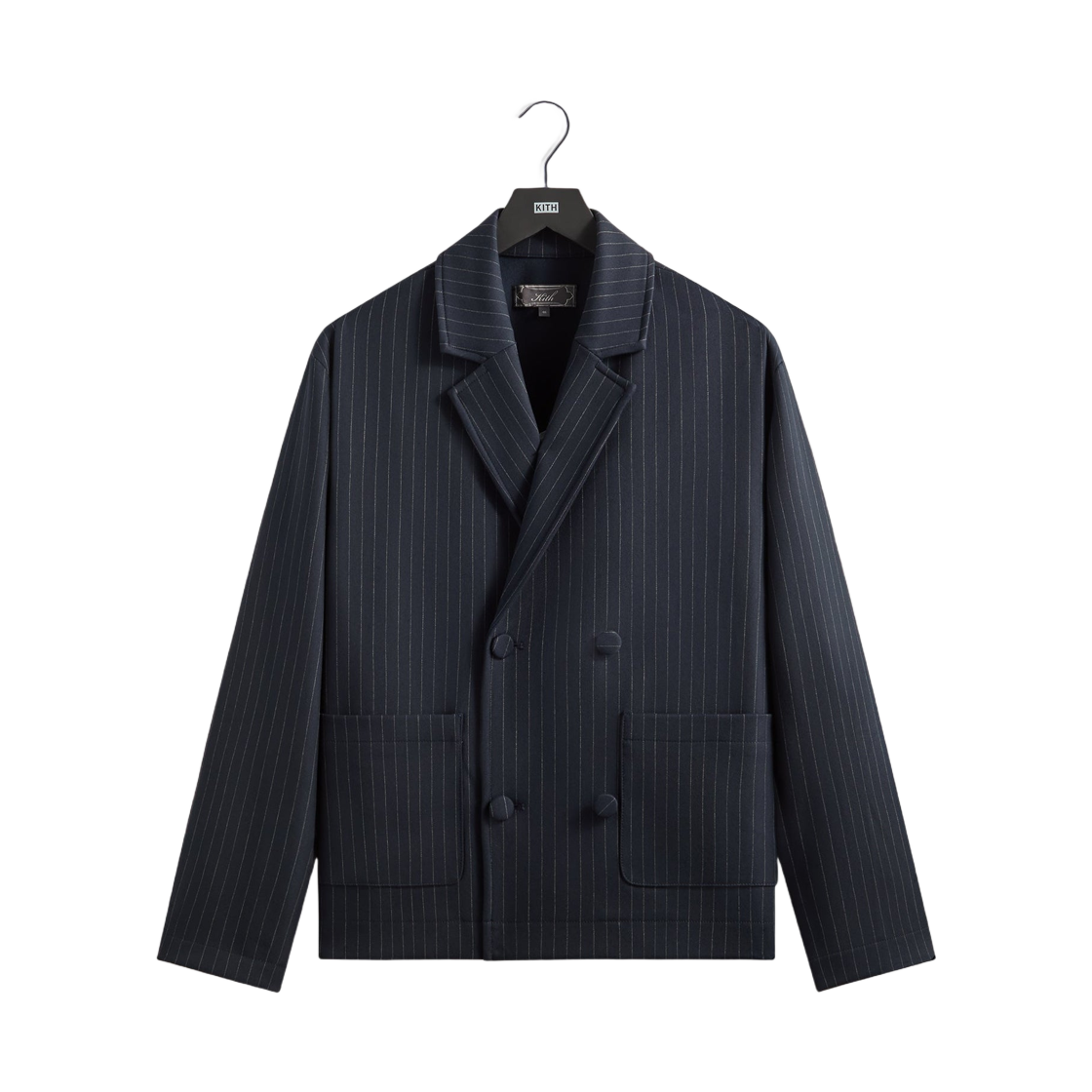 KHM010937-413 Kith Double Weave Raya Blazer Nocturnal