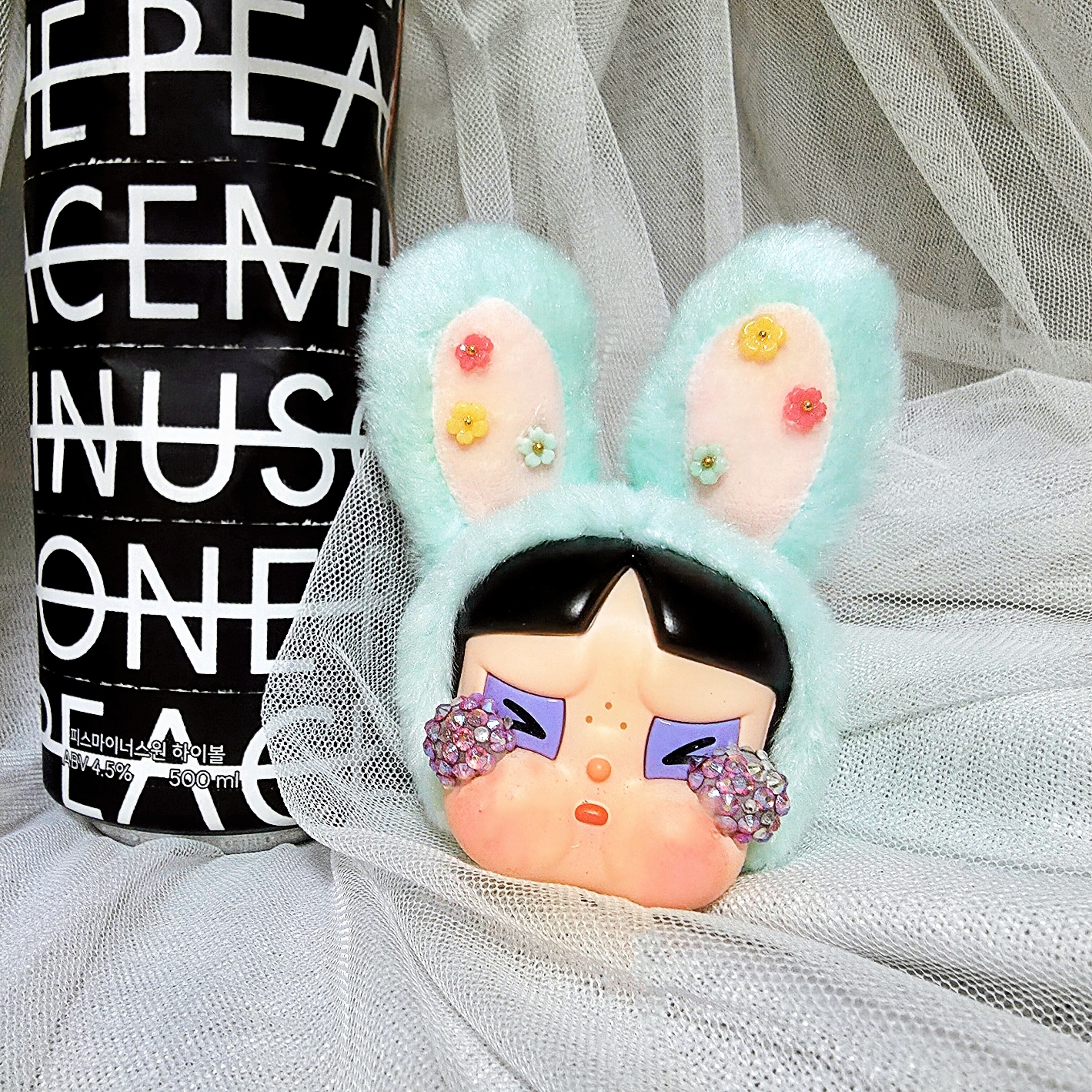 Pop Mart Crybaby x Powerpuff Girls Series Keyring Sealed Case (1 Blind Box) 착용 스타일