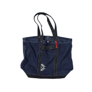 Karactor Vintage Denim Tote Bag Canvas Indigo