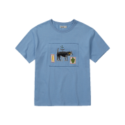 Karactor Freak Half T-Shirts Sky Blue