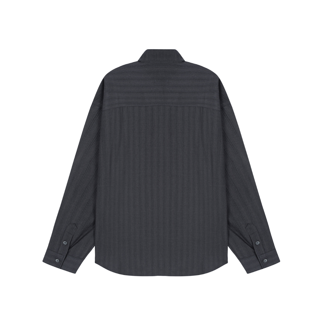 호노 리포트 미니 로고 셔츠 차콜 스트라이프(Hono Report Mini Logo Shirts Charcoal Stripe) - 2