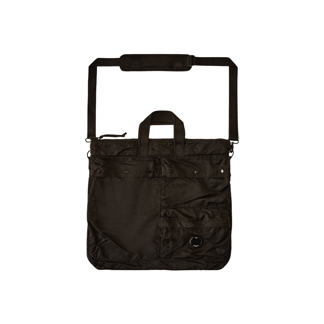 C.P. 컴퍼니 나일론 B 숄더백 블랙 - 25FW(C.P. Company Nylon B Shoulder Bag Black - 25FW)