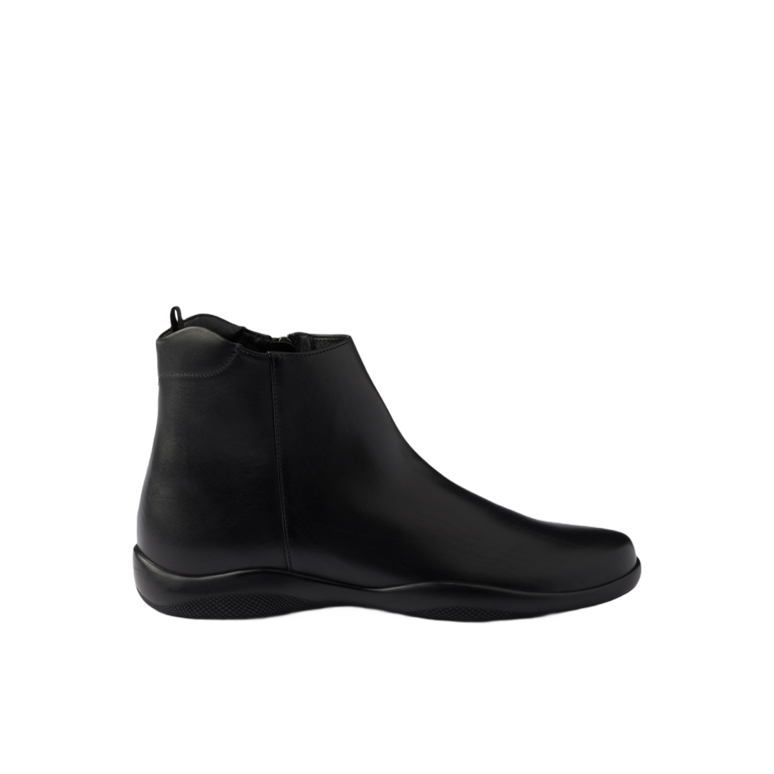 프라다 토블라흐 레더 앵클 부츠 블랙(Prada Toblach Leather Ankle Boots Black) - 1