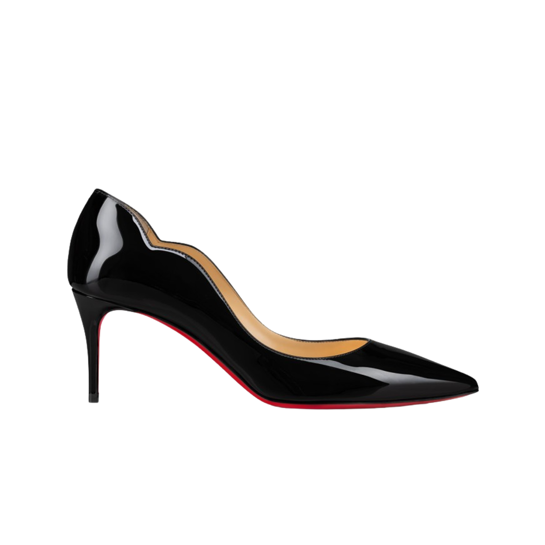 3231110BK01 (W) Christian Louboutin Hot Chick Patent Leather 70mm Pumps Black