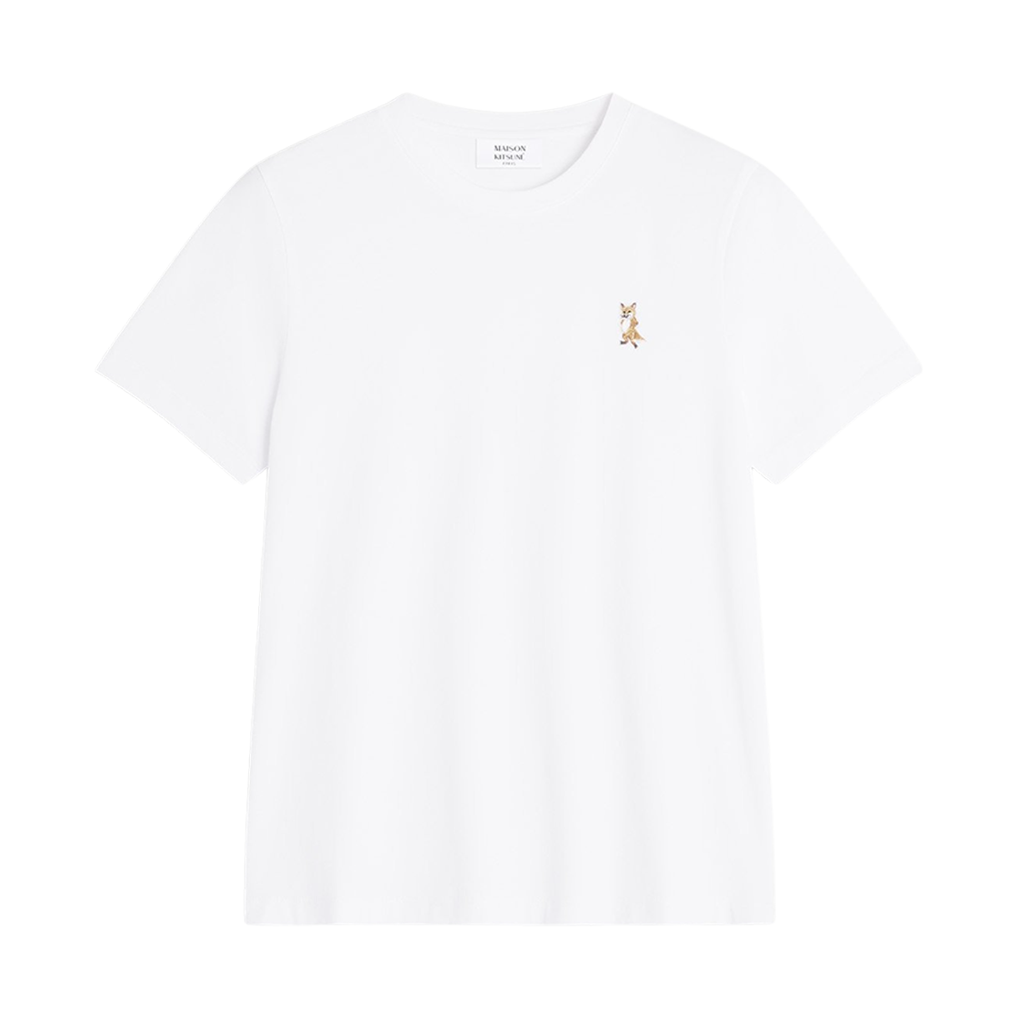 PW00122KJ7026-P100 (W) Maison Kitsune Lady Fox Regular T-Shirt White