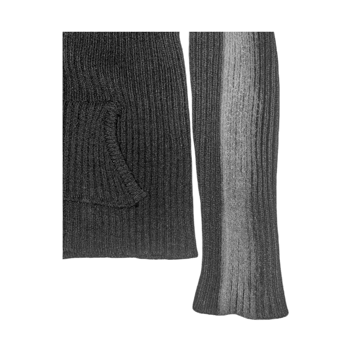 스모크어스타스프레이 스타 니트 후드 블랙(Smokeastar Sprayed Star Knit Hoodie Black) - 4