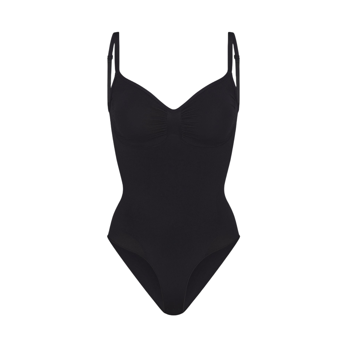 BD-BRF-3370 (W) Skims Seamless Sculpt Brief Bodysuit Onyx