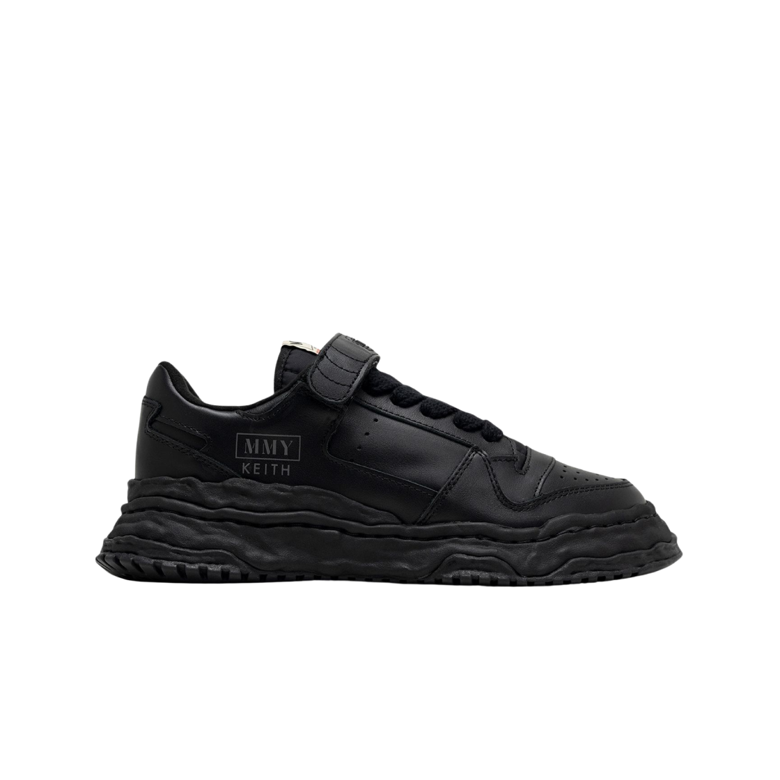 메종 미하라 야스히로 키스 OG 솔 레더 로우탑 스니커즈 블랙 블랙(Maison Mihara Yasuhiro Keith OG Sole Leather Low-top Sneakers Black Black) - 1