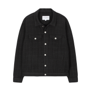 Hono Report Trucker Jacket Black Tweed