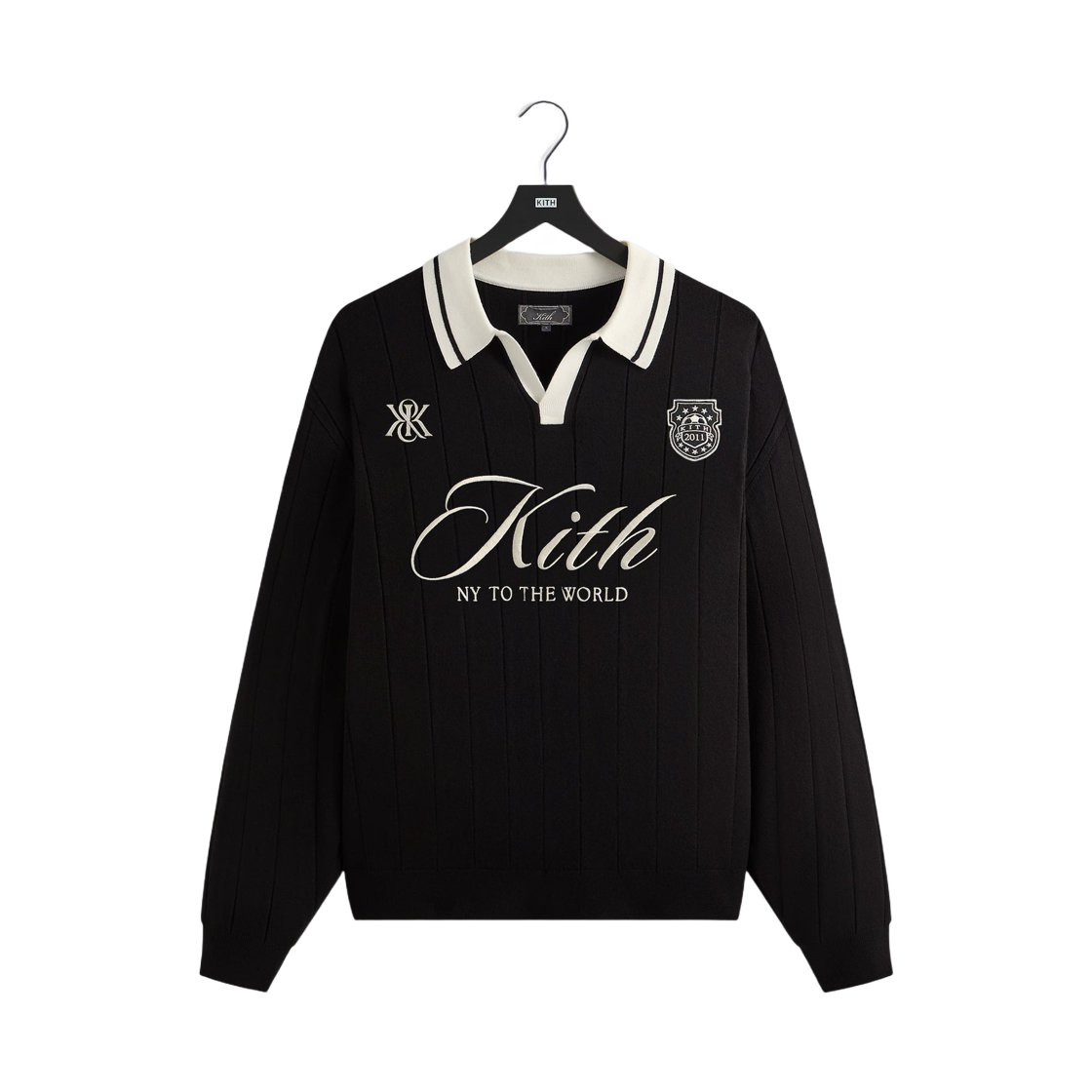 키스 럭비 풀오버 스웨터 블랙(Kith Rugby Pullover Sweater Black)