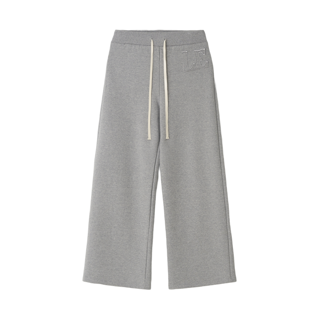 (W) 레터앤 에센셜 LE 애플리케 스웨트팬츠 그레이((W) Letterand Essentials LE Applique Sweatpants Gray)
