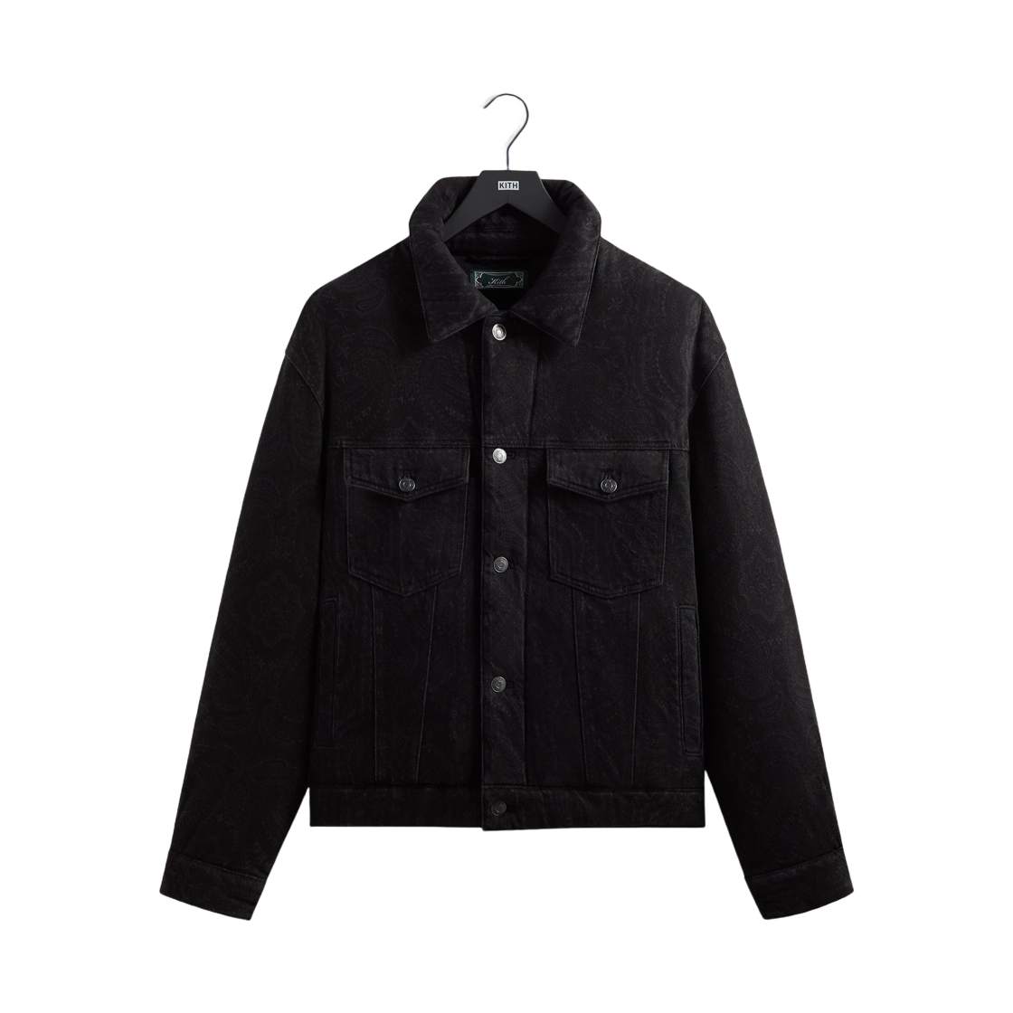 KHM010954-001 Kith Puffed Jase Denim Jacket Black