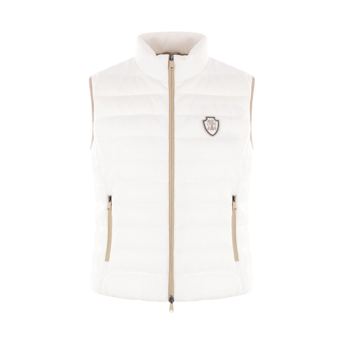 (W) 브루넬로 쿠치넬리 퀼팅 다운 베스트 화이트((W) Brunello Cucinelli Quilting Down Vest White)