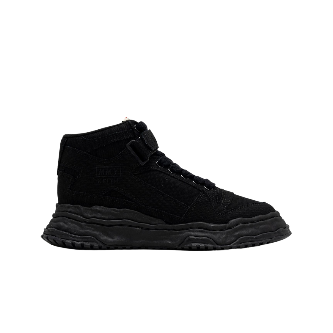 메종 미하라 야스히로 키스 OG 솔 캔버스 로우탑 스니커즈 블랙 블랙(Maison Mihara Yasuhiro Keith OG Sole Canvas Low-top Sneakers Black Black) - 1