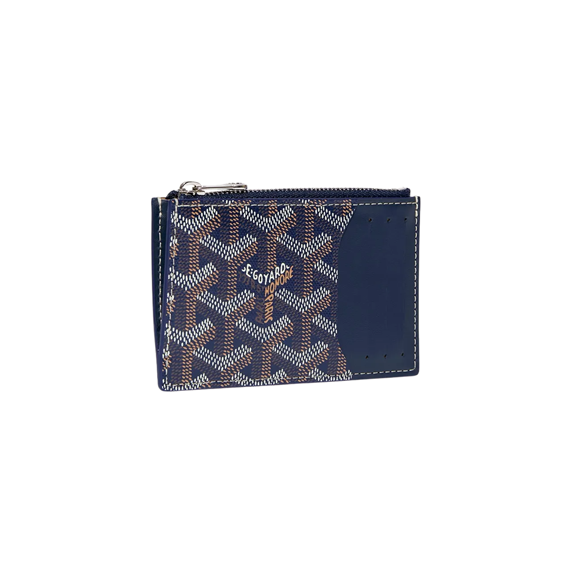 - Goyard Bourbon Zipped Card Holder Navy Blue