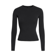 (W) Skims Cotton Jersey Long Sleeve T-Shirt Soot
