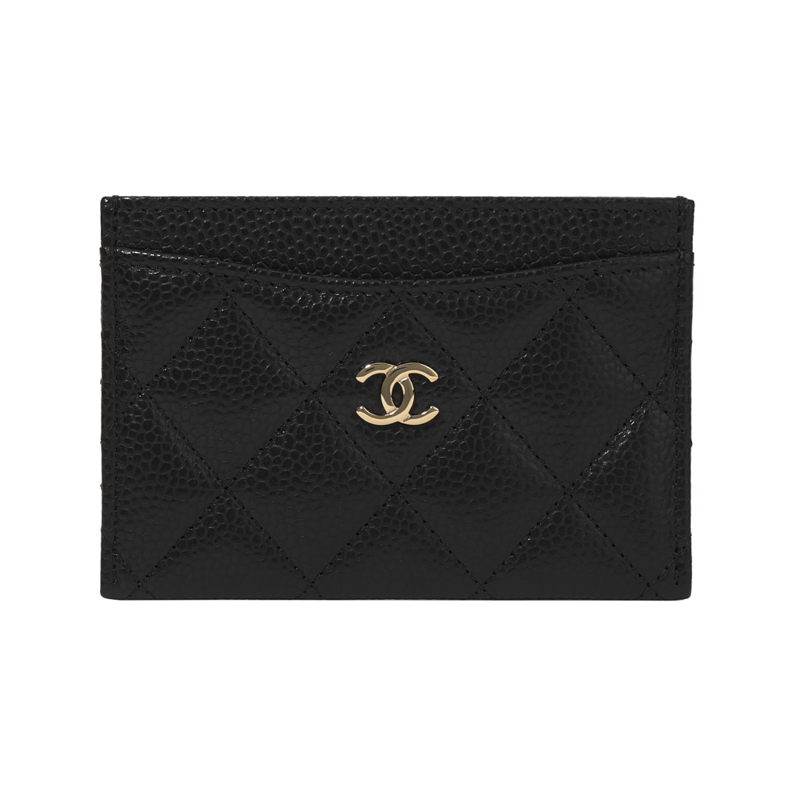 샤넬 클래식 카드 홀더 그레인드 카프스킨 & 골드 메탈 블랙(Chanel Classic Card Holder Grained Calfskin & Gold Black)