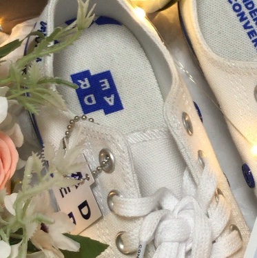 Nike P-6000 Pure Platinum, Converse x Ader Error Sig; Chuck 70 Low White Blue 착용 스타일 - 2