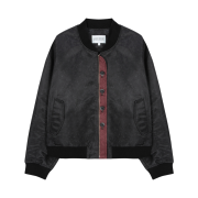 Hono Report 4 Button Bomber Jacket Scratch Black