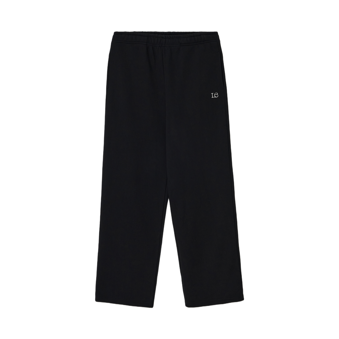 (W) 레터앤 에센셜 LE 릴랙스드 스웨트팬츠 블랙((W) Letterand Essentials LE Relaxed Sweatpants Black)