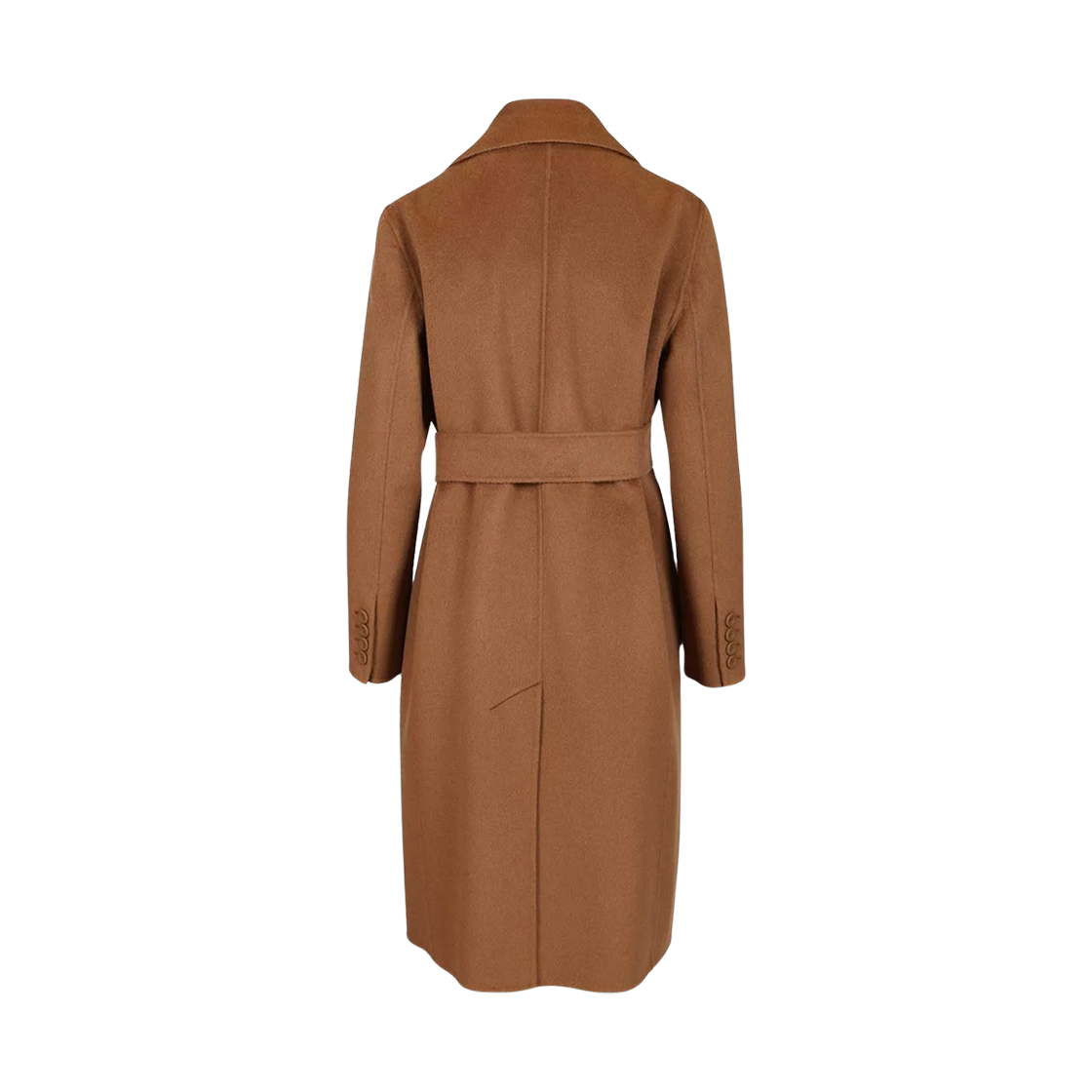 (W) 막스마라 스튜디오 카네티 더블 브레스티드 코트 브라운((W) Max Mara Studio Canneti Double-Breasted Coat Brown) - 2