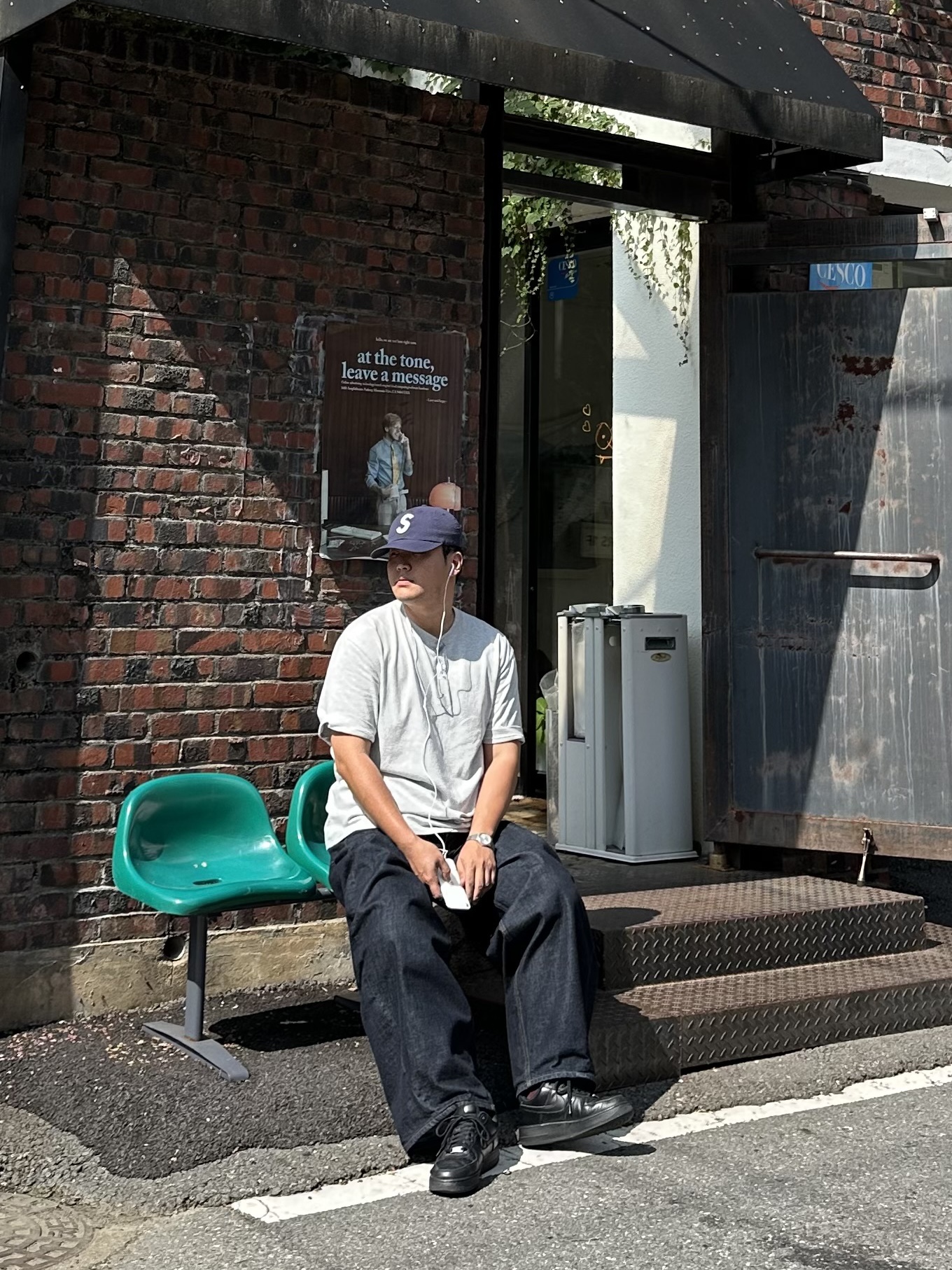 Supreme Seersucker S Logo 6-Panel Navy - 24SS, noun Wide Curved Denim Pants One Washed 착용 스타일 - 6