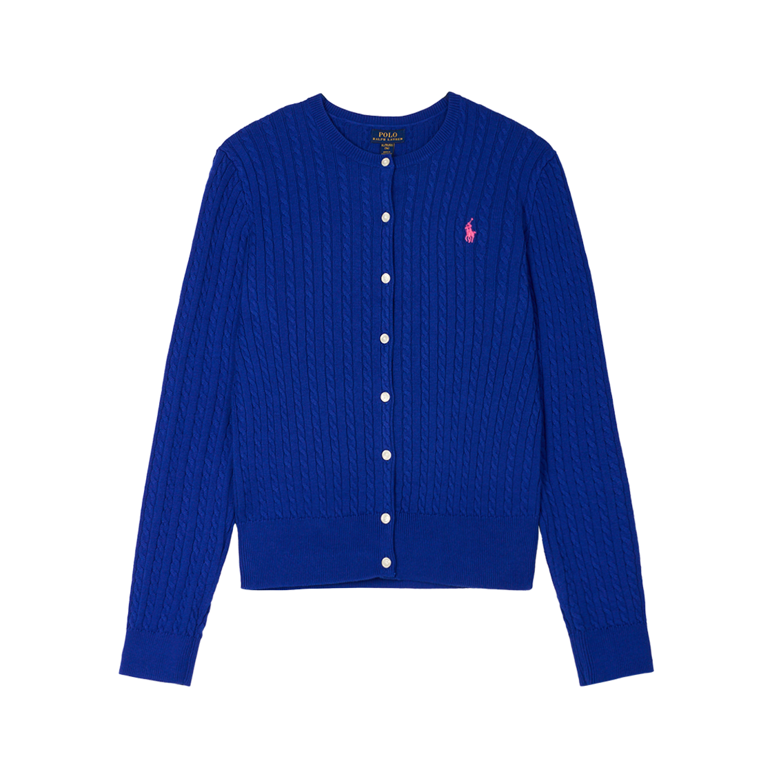 폴로 랄프 로렌 칠드런 미니 케이블 코튼 가디건 블루 - 25SS([15%적립] Polo Ralph Lauren Children Mini Cable Cotton Cardigan Blue - 25SS)
