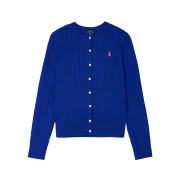 [20% 적립] Polo Ralph Lauren Children Mini Cable Cotton Cardigan Blue - 25SS
