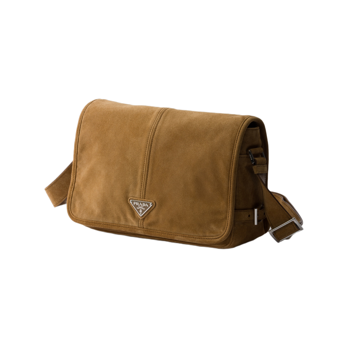 프라다 스웨이드 숄더백 시나몬(Prada Suede Shoulder Bag Cinnamon) - 2