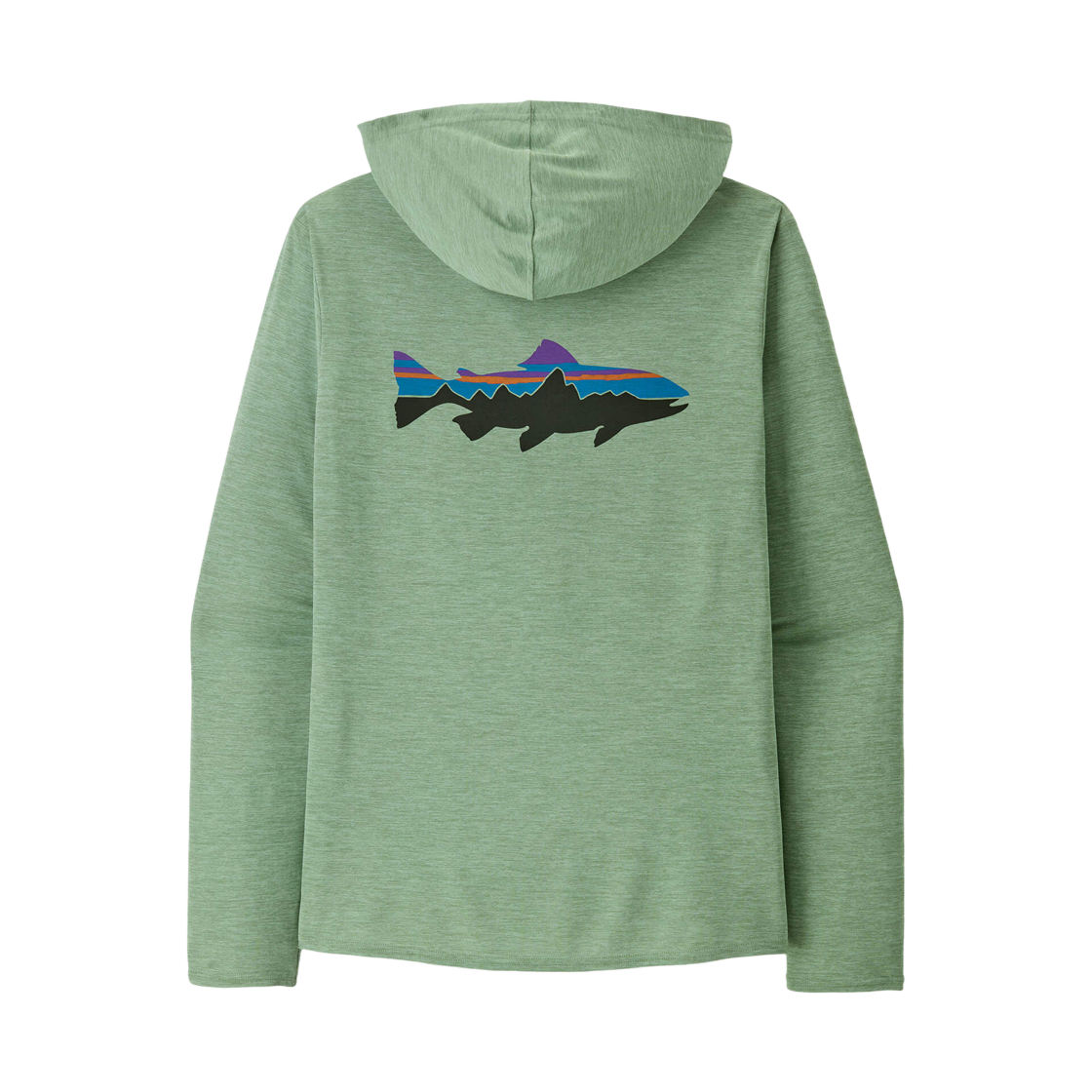 파타고니아 캐필린 쿨 데일리 그래픽 후디 피츠 로이 트라우트 엘우드 그린 엑스다이