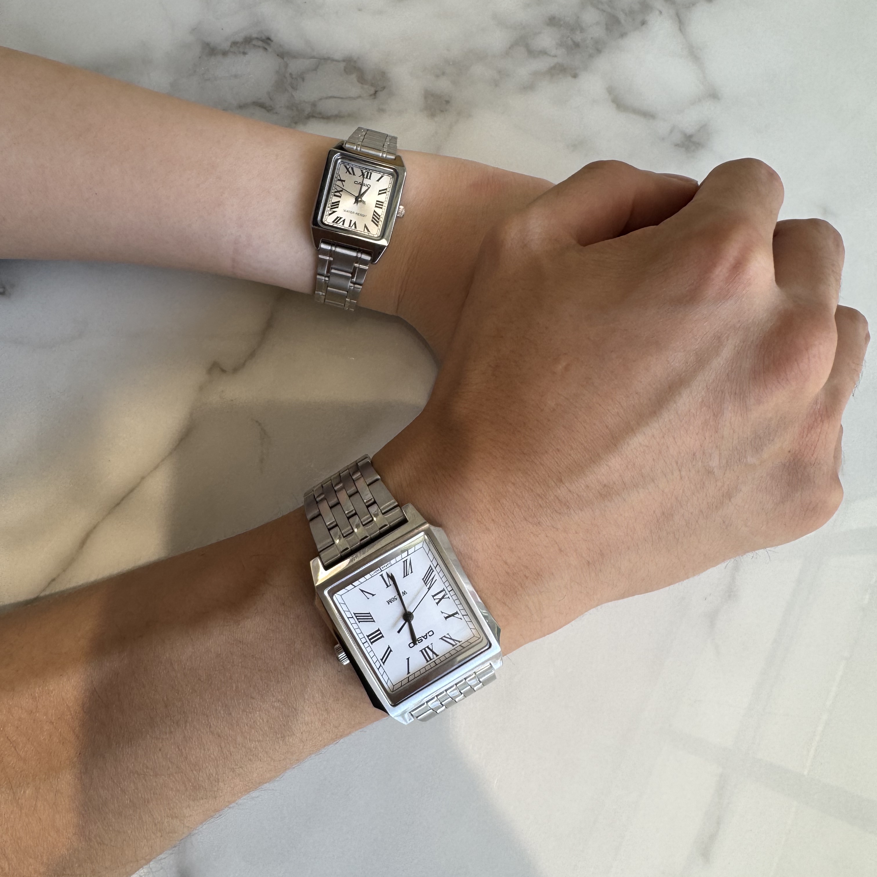 Casio MTP-B190D-7BV 착용 스타일 - 1