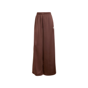 (W) Adidas Originals Adicolor Satin Wide Leg Track Pants Auburn Cream White - KR Sizing