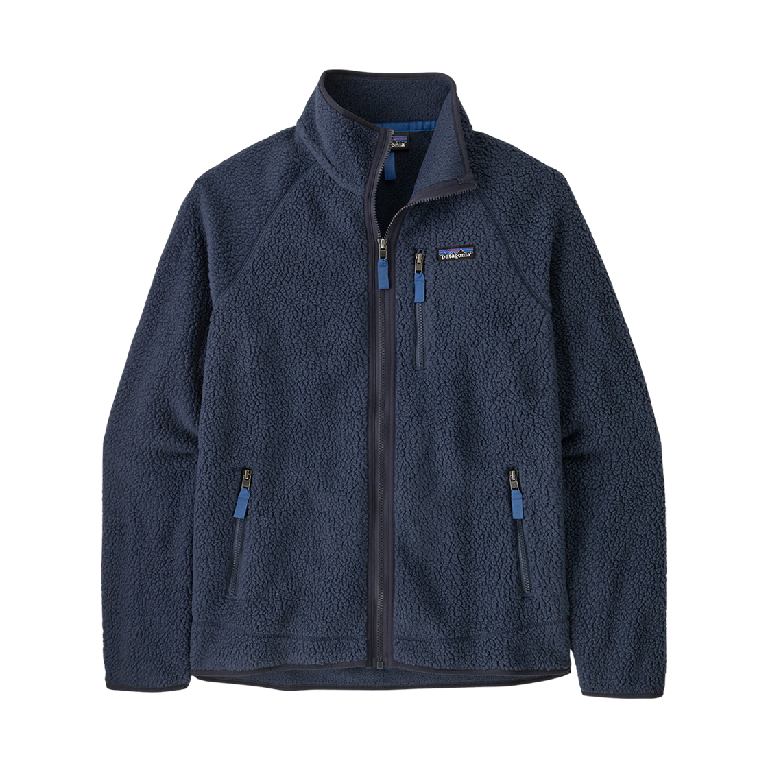 파타고니아 레트로 파일 플리스 자켓 뉴 네이비 W 선큰 블루(Patagonia Retro Pile Fleece Jacket New Navy W Sunken Blue)