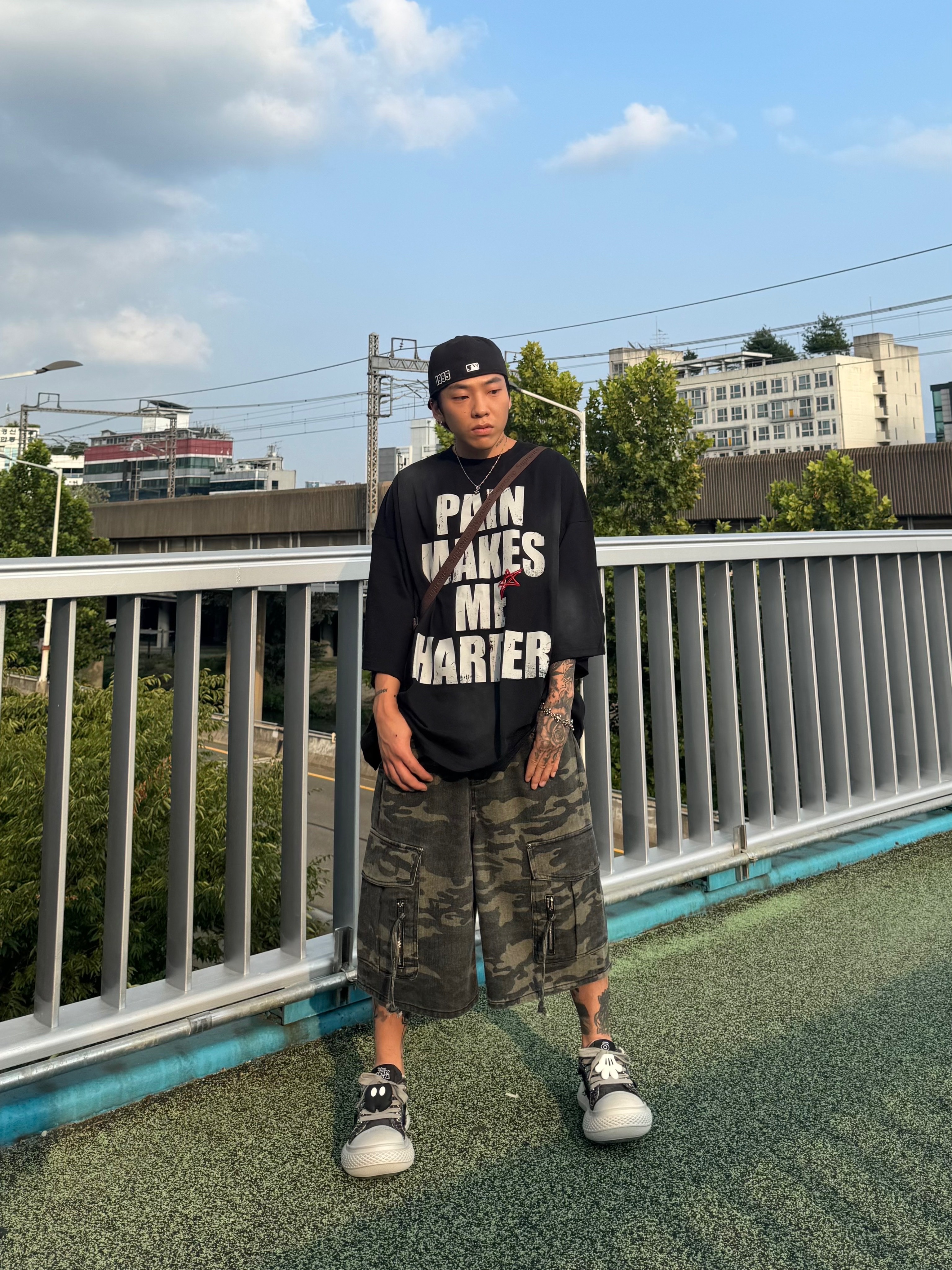 Supreme Mesh Mini Duffle Bag Truetimber Kanati Camo - 25SS 착용 스타일 - 4