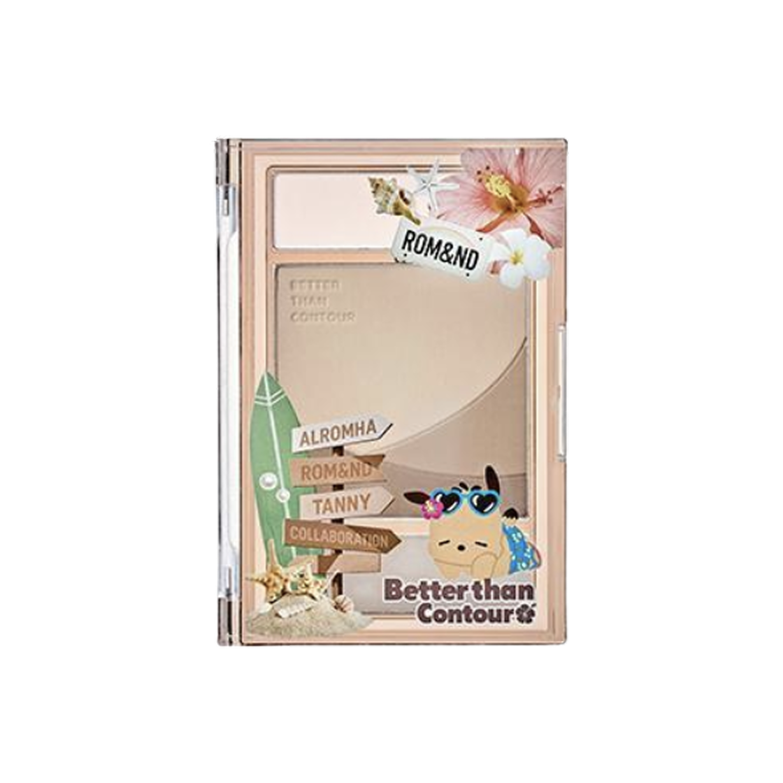 - Rom&nd x Tanning Sanrio Character Better Than Contour Nose Shading Brush Promotional Set Tanning Pochaco 02 Gray Cool