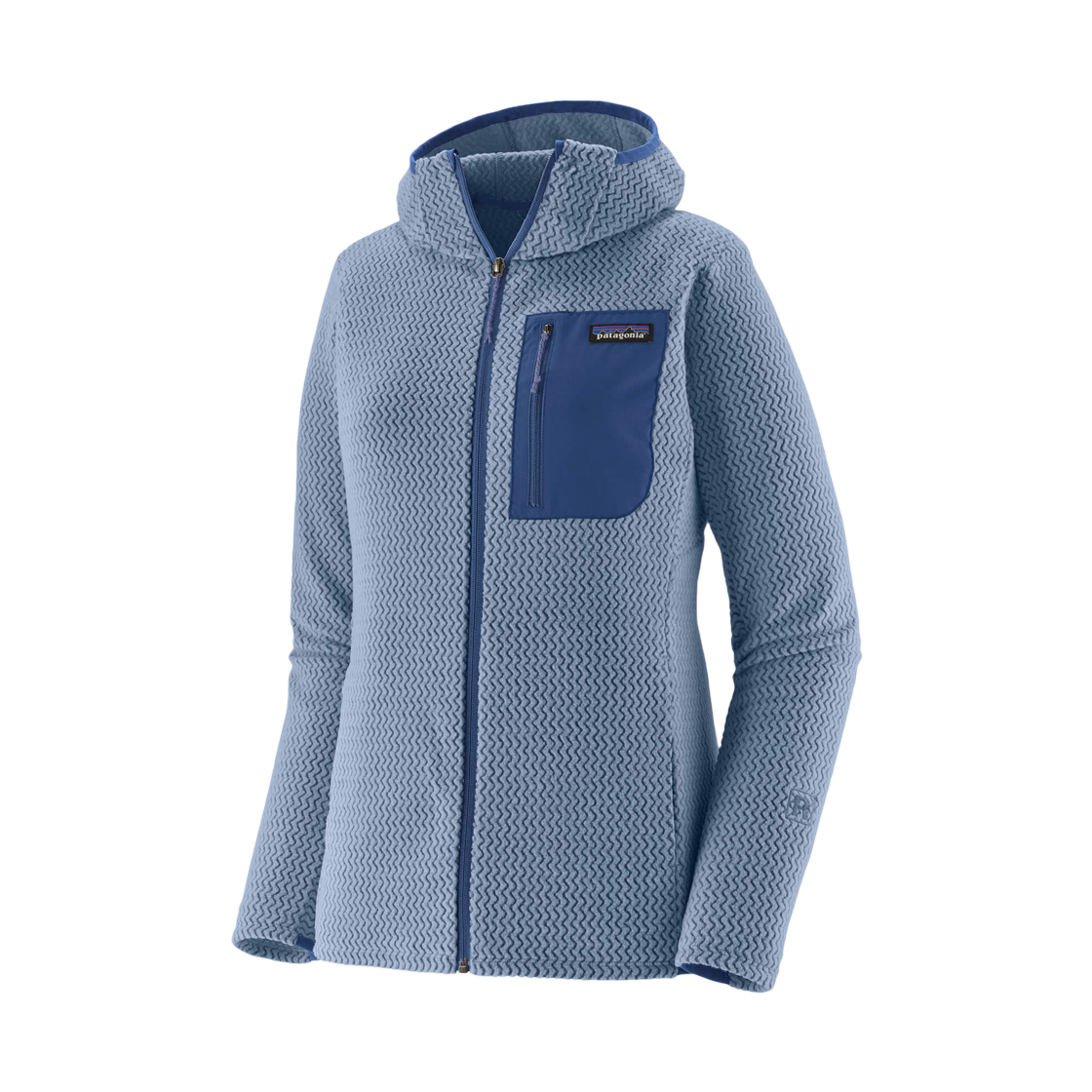 (W) 파타고니아 R1 에어 풀집 후디 바나클 블루((W) Patagonia R1 Air Full-Zip Hoody Barnacle Blue)