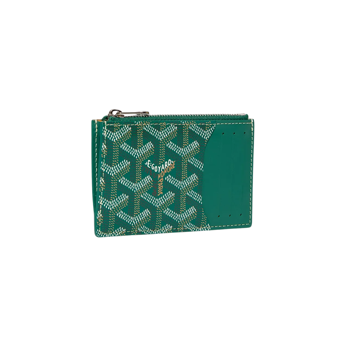 - Goyard Bourbon Zipped Card Holder Green