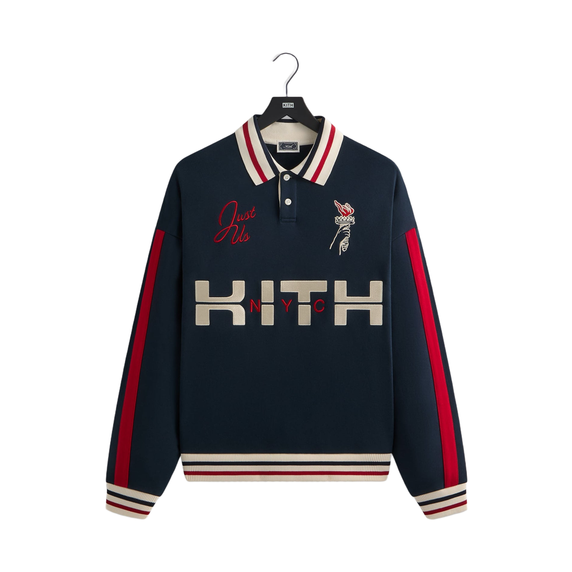 키스 레트로 넬슨 칼라드 풀오버 녹터널(Kith Retro Nelson Collared Pullover Nocturnal)