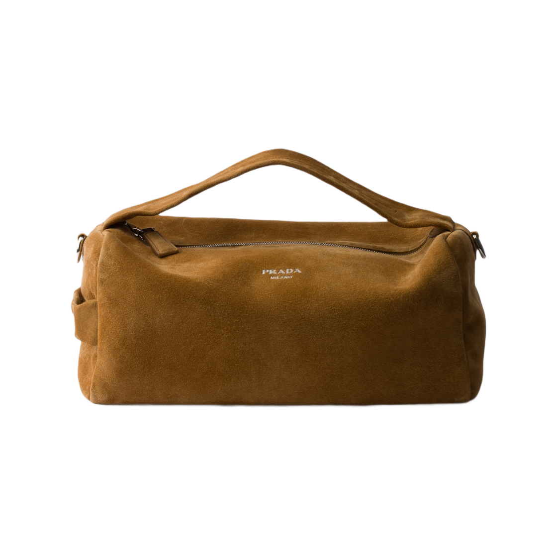 2VH194-2C4S-F0401 Prada Suede Shoulder Bag Cinnamon