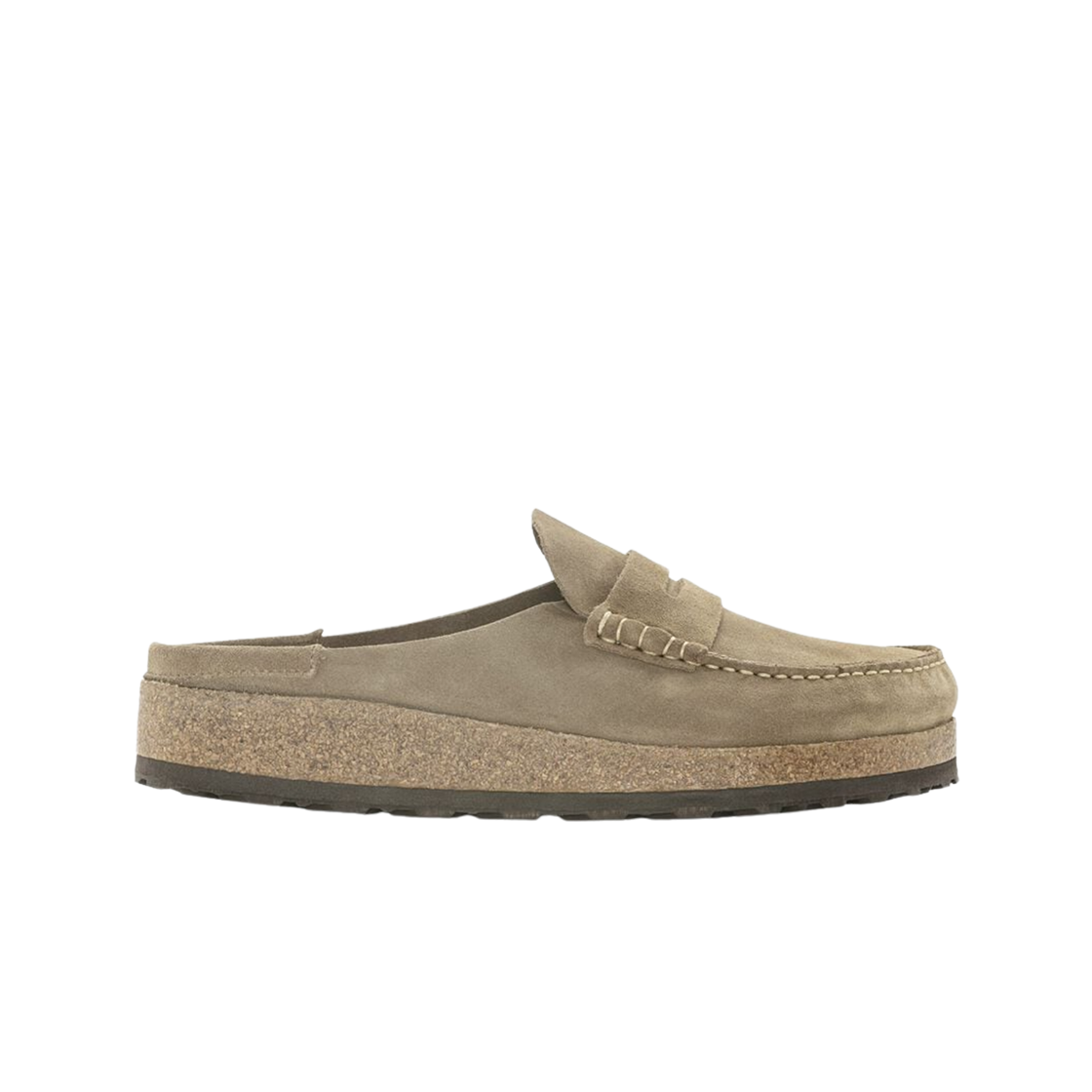 1025003 Birkenstock Naples Suede Leather Taupe - Regular